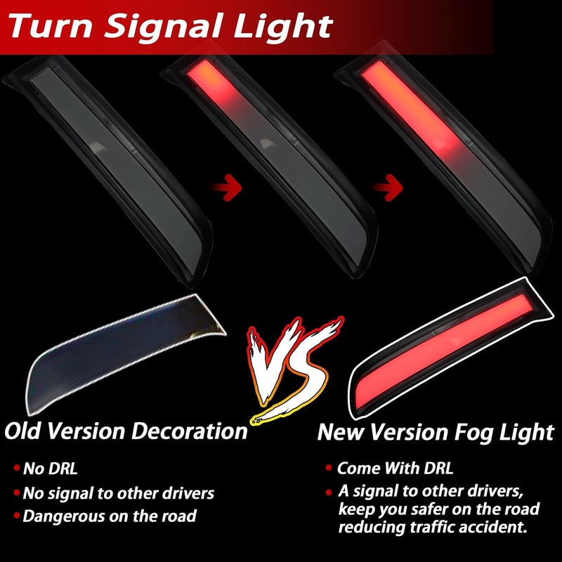 BINQIGOO LED Rear Trunk Pillar Tail Light DRL Turn Signal Brake Lamp Compatible with Toyota 4Runner 2014-2022 Limited TRD OFF Sport - Image 3